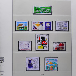 Collection timbres de France 2017-2018 neufs** complet en album Lindner.