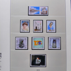Collection timbres de France 2017-2018 neufs** complet en album Lindner.