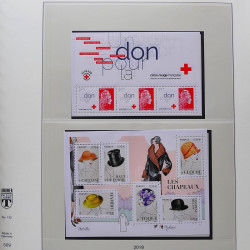 Collection timbres de France 2017-2018 neufs** complet en album Lindner.