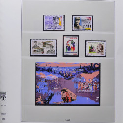 Collection timbres de France 2017-2018 neufs** complet en album Lindner.