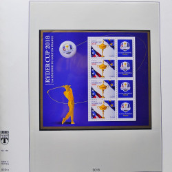 Collection timbres de France 2017-2018 neufs** complet en album Lindner.