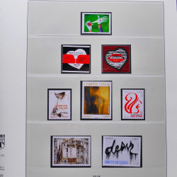 Collection timbres de France 2017-2018 neufs** complet en album Lindner.