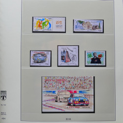 Collection timbres de France 2017-2018 neufs** complet en album Lindner.