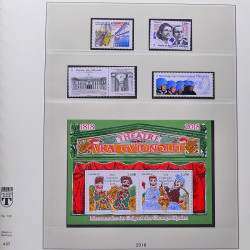 Collection timbres de France 2017-2018 neufs** complet en album Lindner.