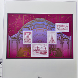Collection timbres de France 2017-2018 neufs** complet en album Lindner.