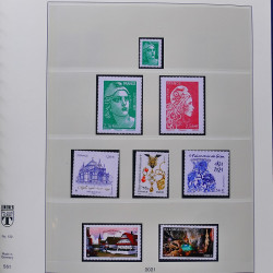 Collection timbres de France 2021 neufs** complet en album Lindner.