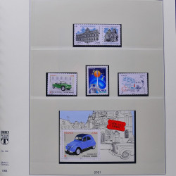 Collection timbres de France 2021 neufs** complet en album Lindner.