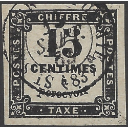 Timbre taxe de France N°3 oblitéré.