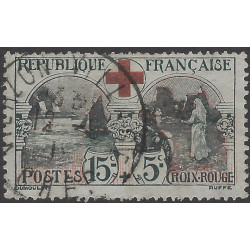 Croix-Rouge timbre de France N°156 oblitéré.