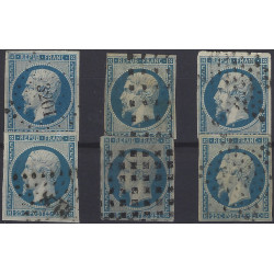 Présidence timbre de France N°10 lot de 6 ex. oblitérés pour étude.