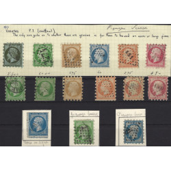 Petite étude de piquage de Susse sur les timbres Empire.