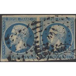 Présidence timbre de France N°10 paire oblitéré.