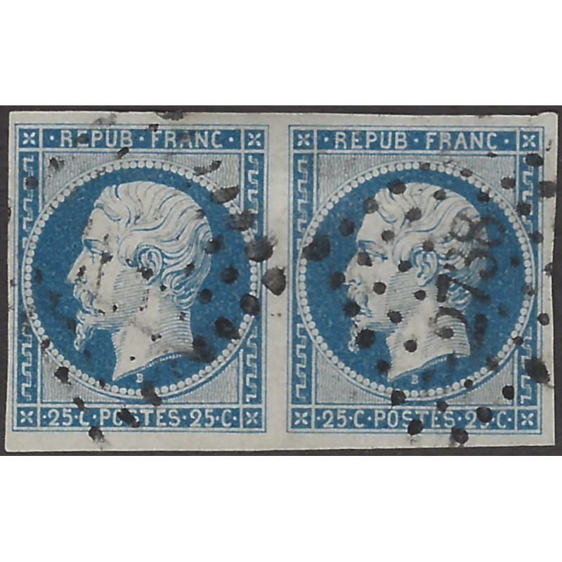 Présidence timbre de France N°10 paire oblitéré.