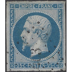 Empire non dentelé timbre de France N°15 oblitéré.