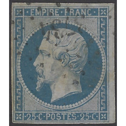 Empire non dentelé timbre de France N°15a oblitéré PC 3734.
