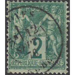 Sage timbre de France N°62 oblitéré.
