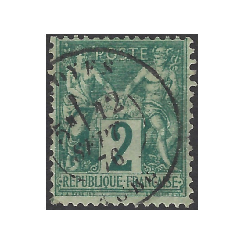 Sage timbre de France N°62 oblitéré.