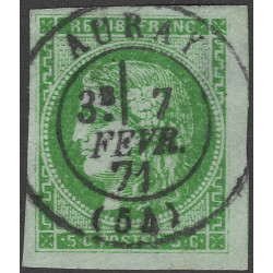 Bordeaux timbre de France N°42B oblitéré.