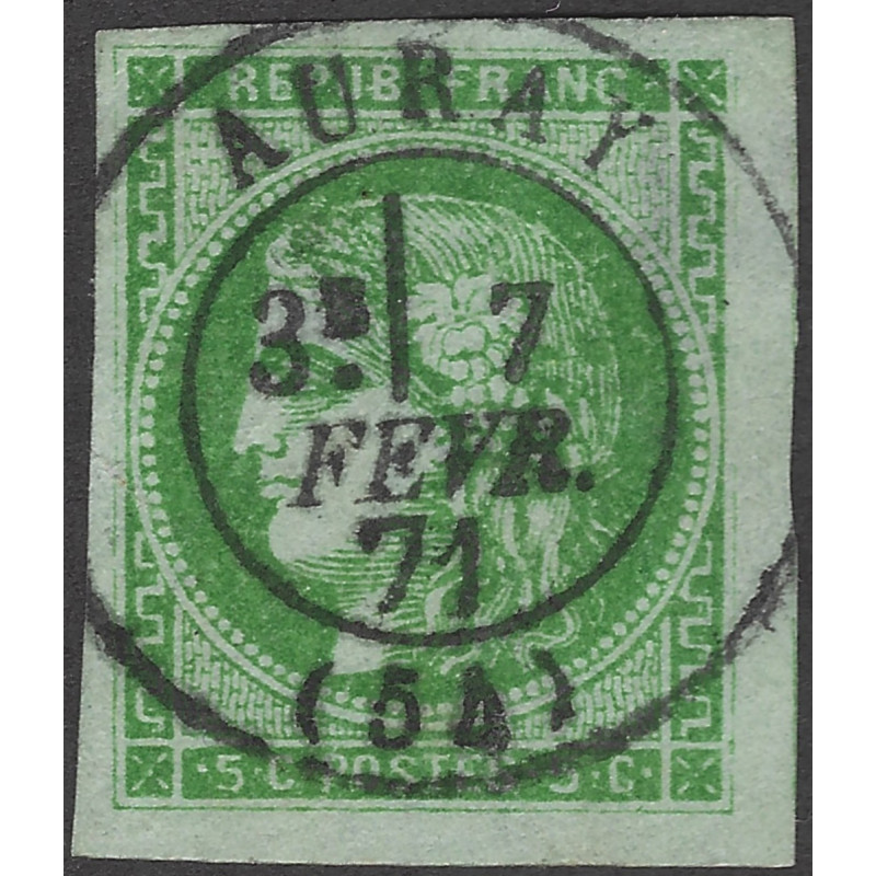 Bordeaux timbre de France N°42B oblitéré.