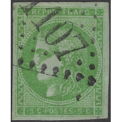 Bordeaux timbre de France N°42B oblitéré.