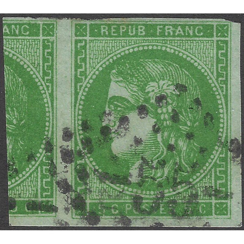 Bordeaux timbre de France N°42B oblitéré.