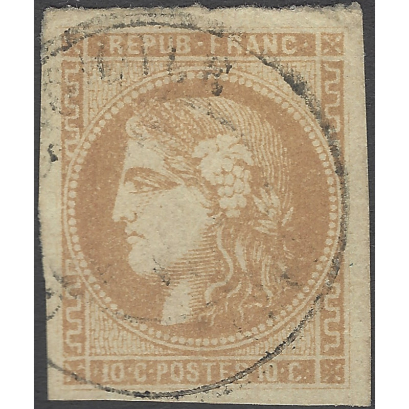 Bordeaux timbre de France N°43A oblitéré.