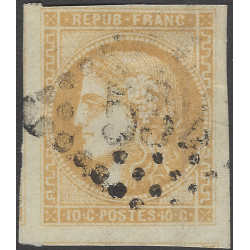 Bordeaux timbre de France N°43B oblitéré.