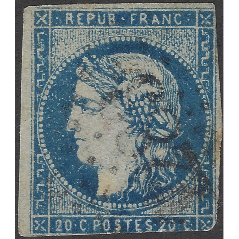 Bordeaux timbre de France N°44A oblitéré.
