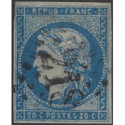 Bordeaux timbre de France N°44A oblitéré.