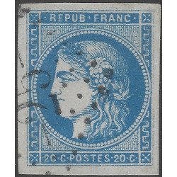 Bordeaux timbre de France N°45A oblitéré.