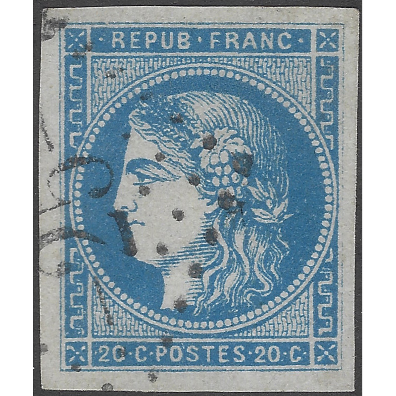 Bordeaux timbre de France N°45A oblitéré.