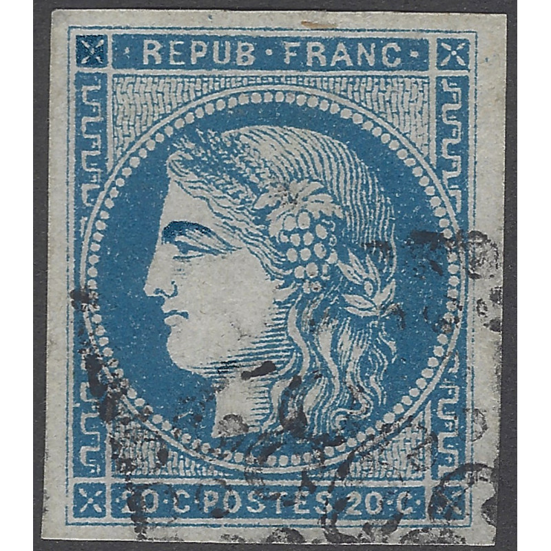 Bordeaux timbre de France N°45A oblitéré.