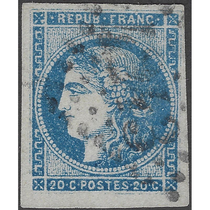 Bordeaux timbre de France N°45A oblitéré.