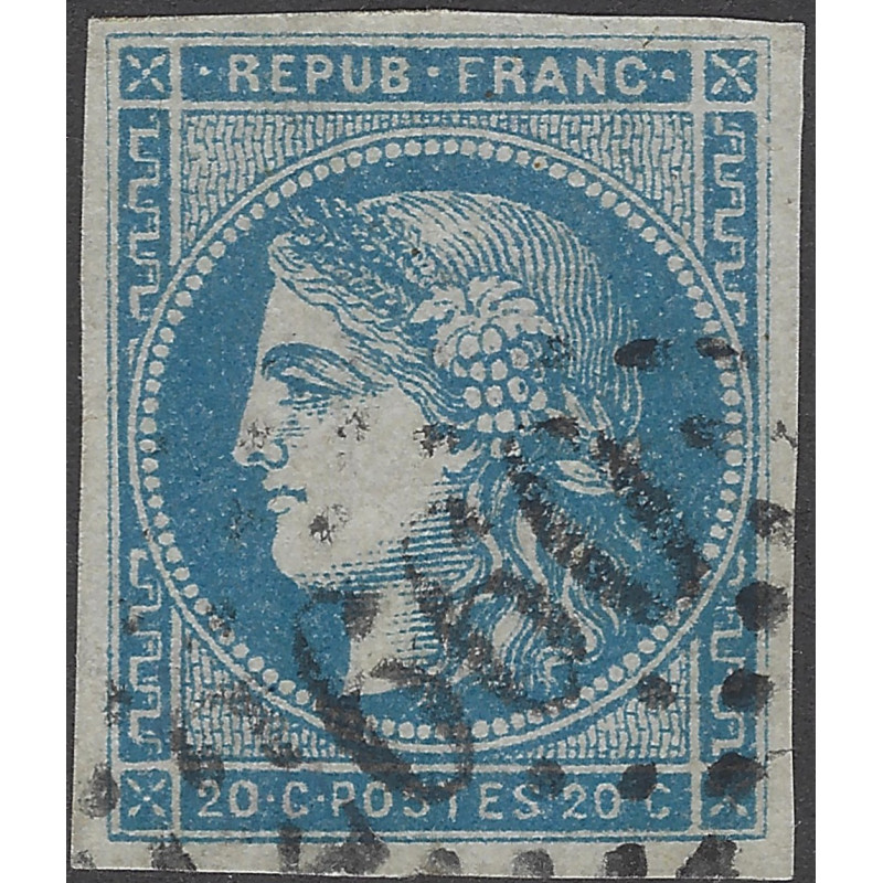 Bordeaux timbre de France N°45A oblitéré.