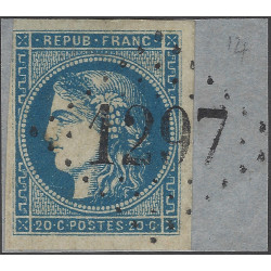 Bordeaux timbre de France N°45A oblitéré sur fragment.