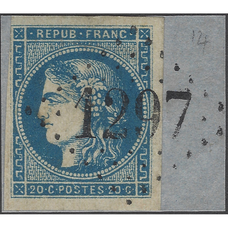Bordeaux timbre de France N°45A oblitéré sur fragment.