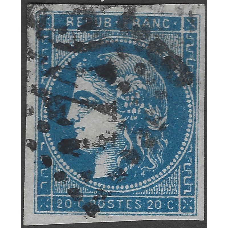 Bordeaux timbre de France N°45C oblitéré.