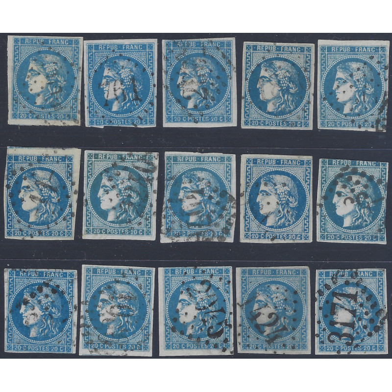 Bordeaux timbre de France N°46B bloc report de 15.