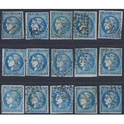 Bordeaux timbre de France N°46B bloc report de 15.