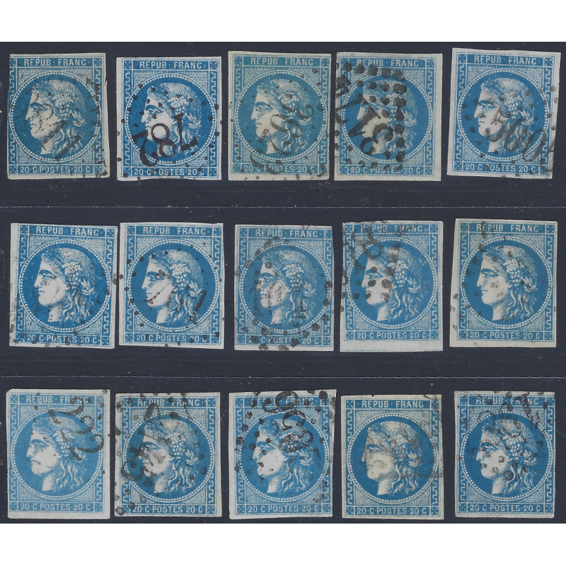 Bordeaux timbre de France N°46B bloc report de 15.