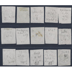 Bordeaux timbre de France N°46A bloc report de 15.