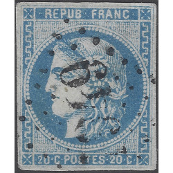 Bordeaux timbre de France N°46Ad outremer oblitéré.