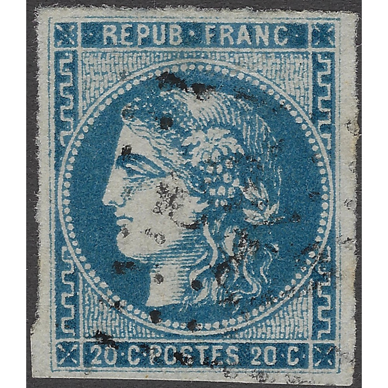 Bordeaux timbre de France N°46A oblitéré.