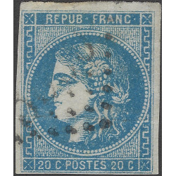 Bordeaux timbre de France N°46A oblitéré.
