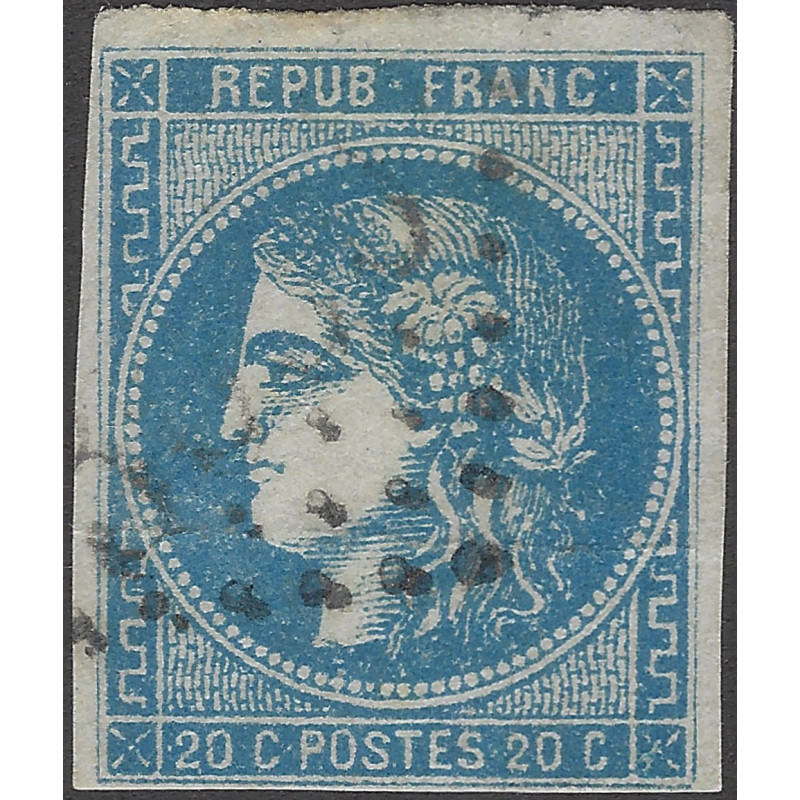 Bordeaux timbre de France N°46A oblitéré.