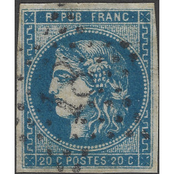 Bordeaux timbre de France N°46A oblitéré étoile 18.