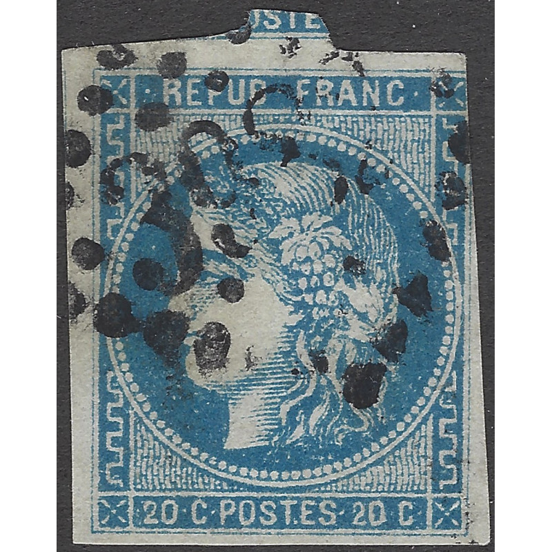 Bordeaux timbre de France N°46A oblitéré.