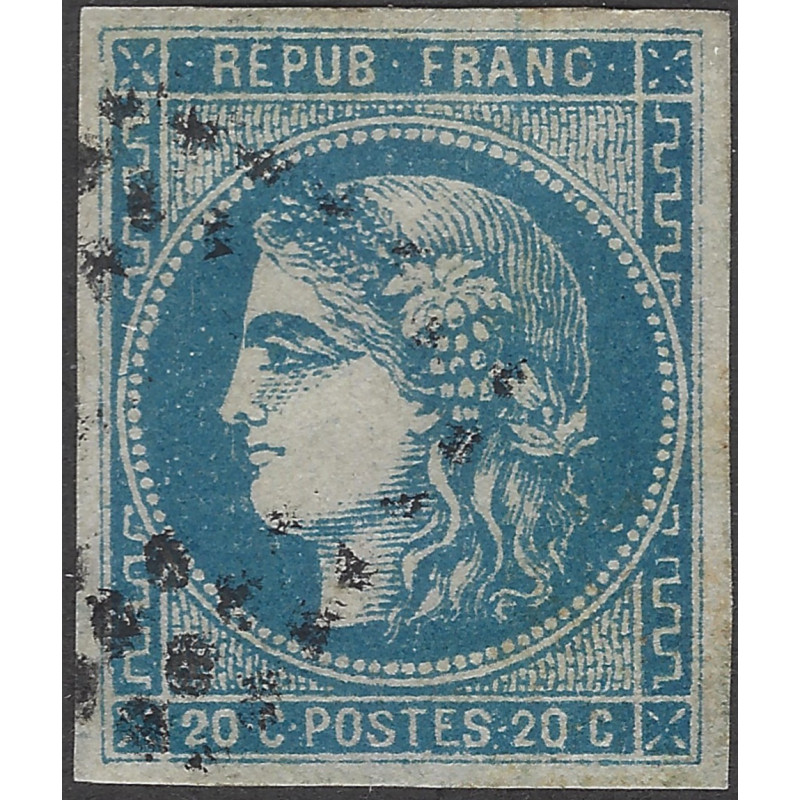 Bordeaux timbre de France N°46A oblitéré.