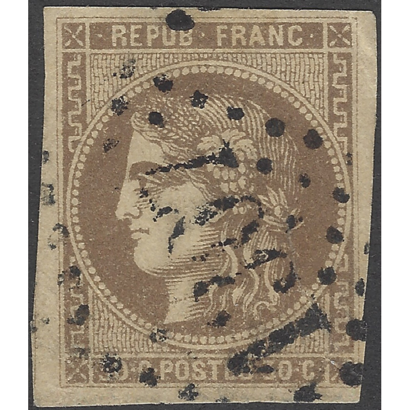 Bordeaux timbre de France N°47 oblitéré.