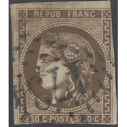 Bordeaux timbre de France N°47 oblitéré.